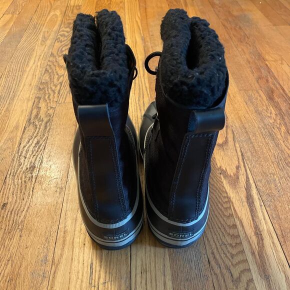 sorel 1964 pac nylon insulated waterproof black and white boot mens size 12 - Picture 6 of 8